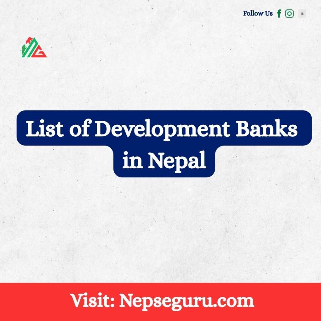 List of B Class Development Banks in Nepal