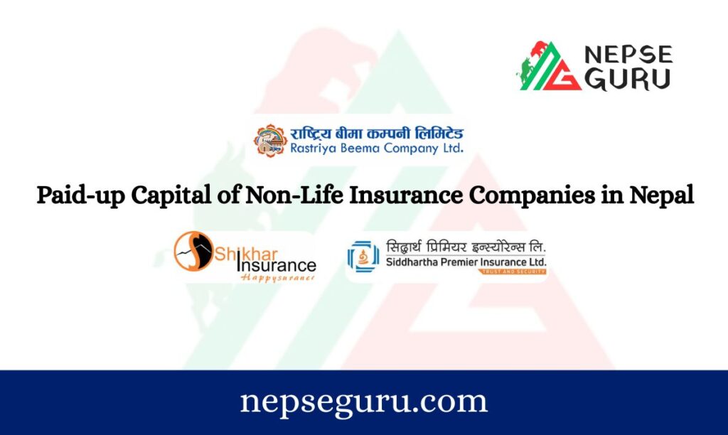 Paid up Capital of Non-Life Insurance Companies in Nepal